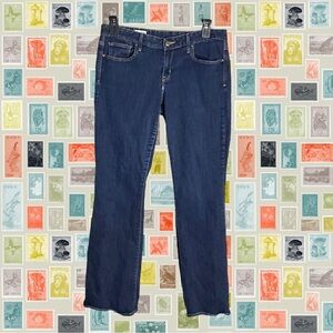 Gap 1969 Curvy Dark Blue Bootcut Jeans Women 34” Waist, 32” Length